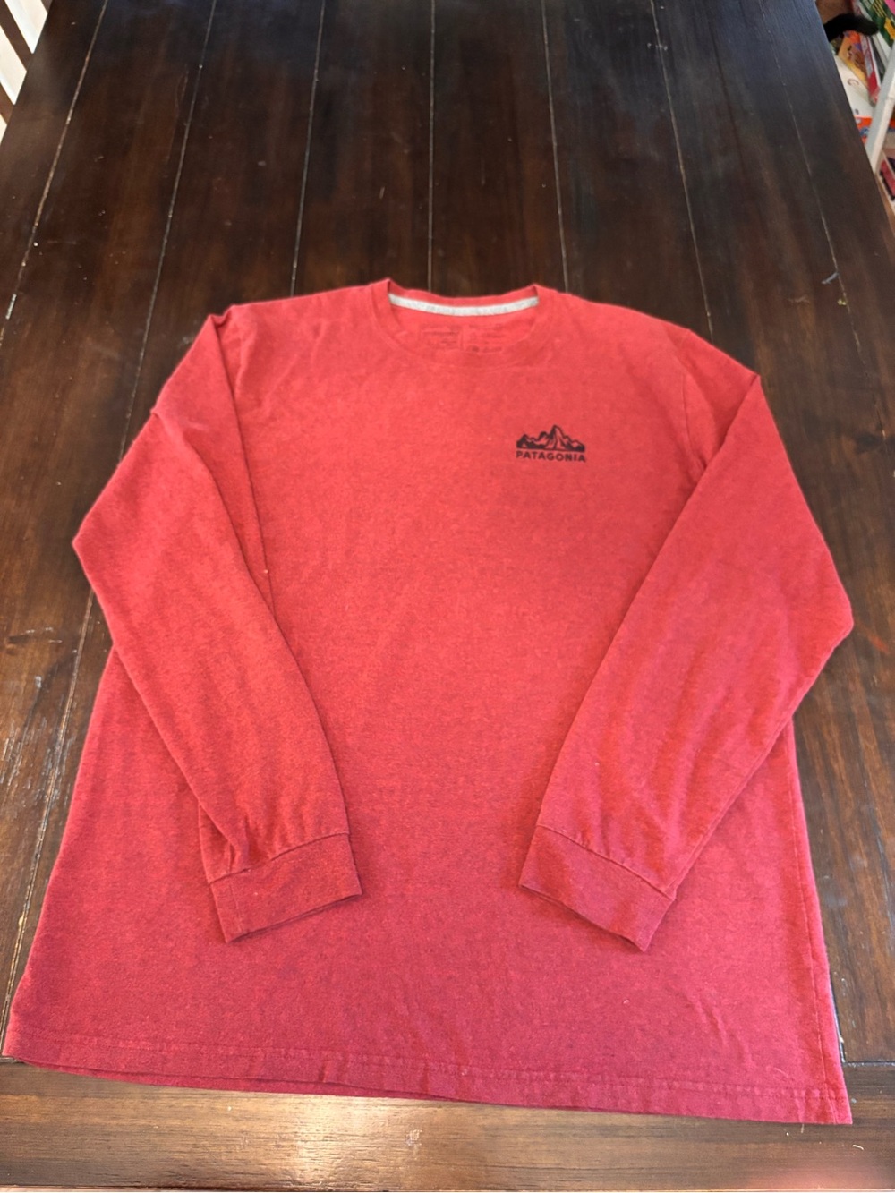 Patagonia Men’s Long-Sleeve Crewneck Shirt - Red Heather
